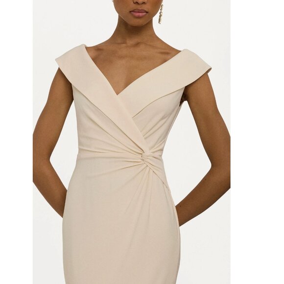 NWT Ralph Lauren JERSEY OFF THE SHOULDER DRESS - mascarpone cream IVORY - Picture 3 of 16